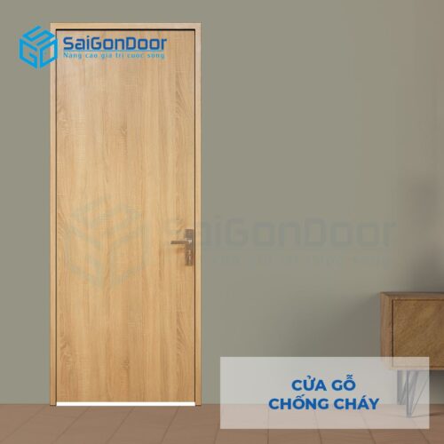 Cửa gỗ chống cháy GCC Cua go chong chay MDF Laminate