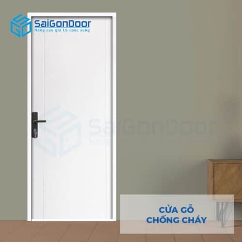 Cửa gỗ chống cháy GCC Cua go chong chay MDF P1R4 -C1