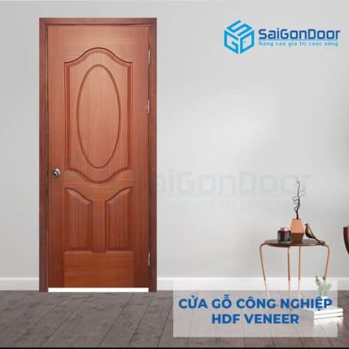 Cửa gỗ công nghiệp HDF Veneer 3A xoan dao