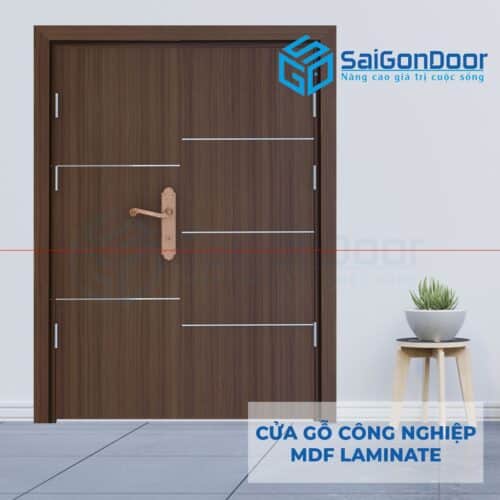 Cửa gỗ công nghiệp MDF Laminate 2P1R52