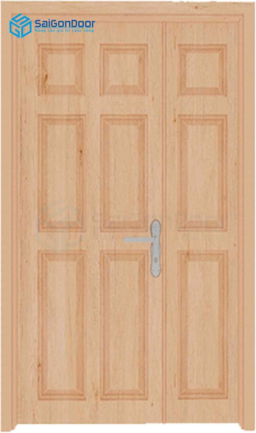 Cửa nhựa Composite 2 canh 9A Oak (1)