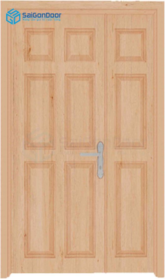 Cửa nhựa Composite 2 canh 9A Oak (1)