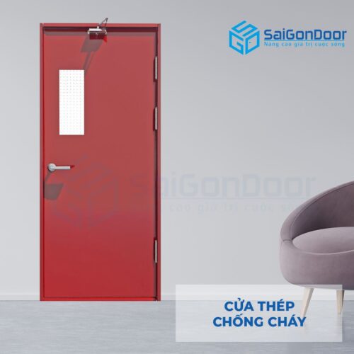 Cửa thép chống cháy TCC P1G1 do