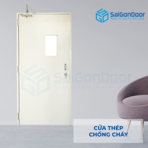 Cửa thép chống cháy TCC P1G1 kinh chong chay (2)