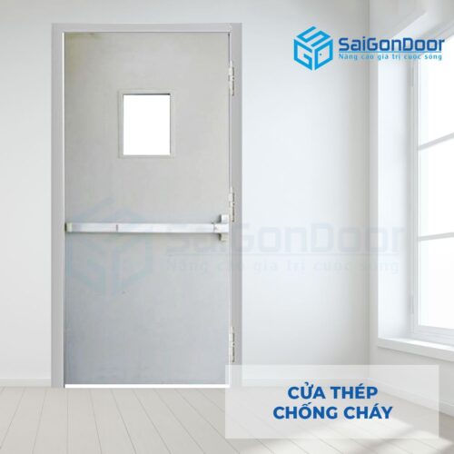 Cửa thép chống cháy TCC Cua thep chong chay mau thong dung 2