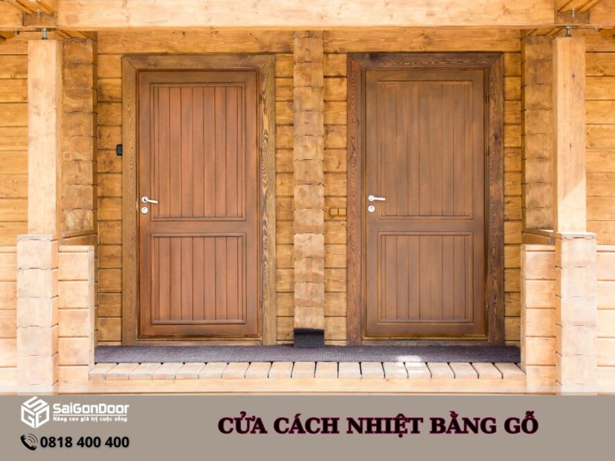 Cửa cách nhiệt bằng gỗ mang đến nhiều ưu điểm đáng chú ý. Dưới đây là một số ưu điểm của cửa cách nhiệt bằng gỗ: