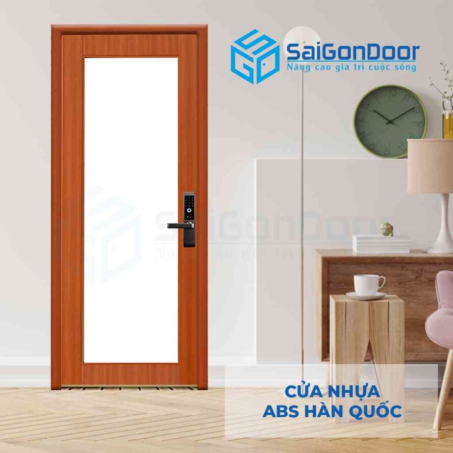 Cửa phòng ngủ ABS KOS SD2 mang lại không gian tràn ngập ánh sáng tự nhiên tối đa