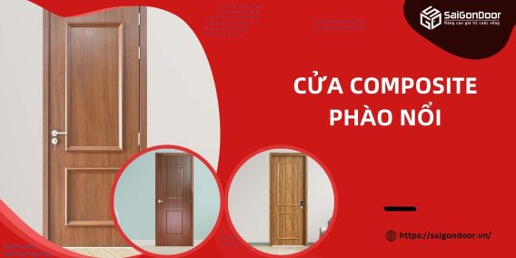 Cửa composite phào nổi