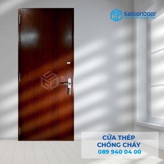 BÁO GIÁ CỬA THÉP VÂN GỖ TẠI QUẬN 5