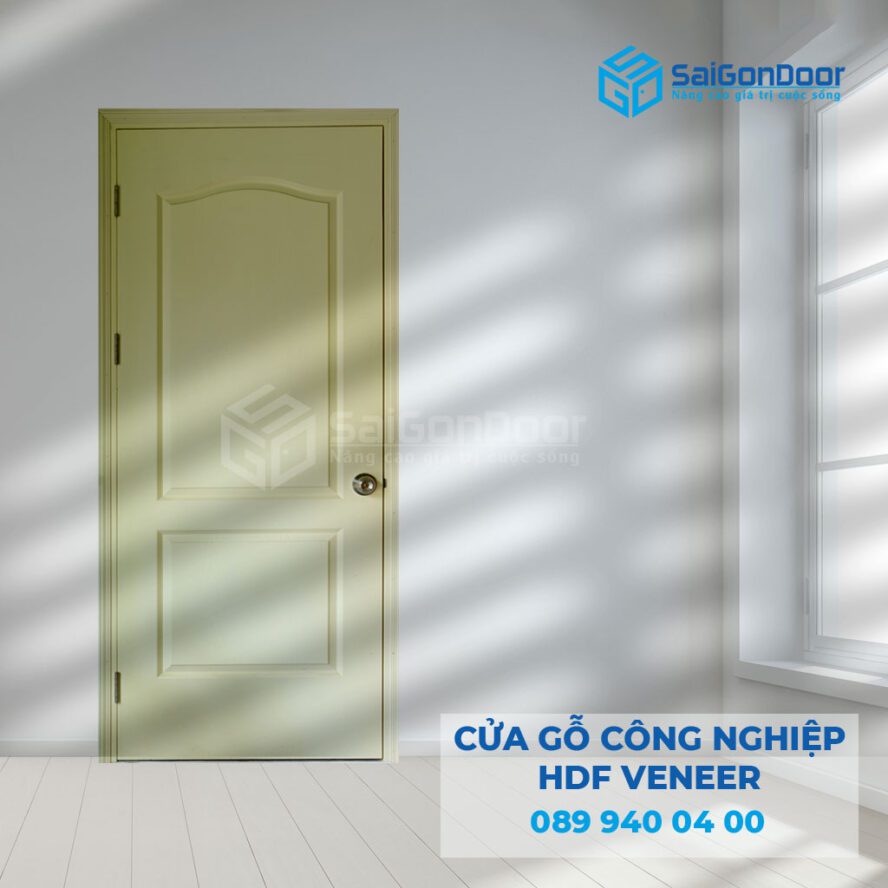 Cửa gỗ HDF Veneer đơn giản