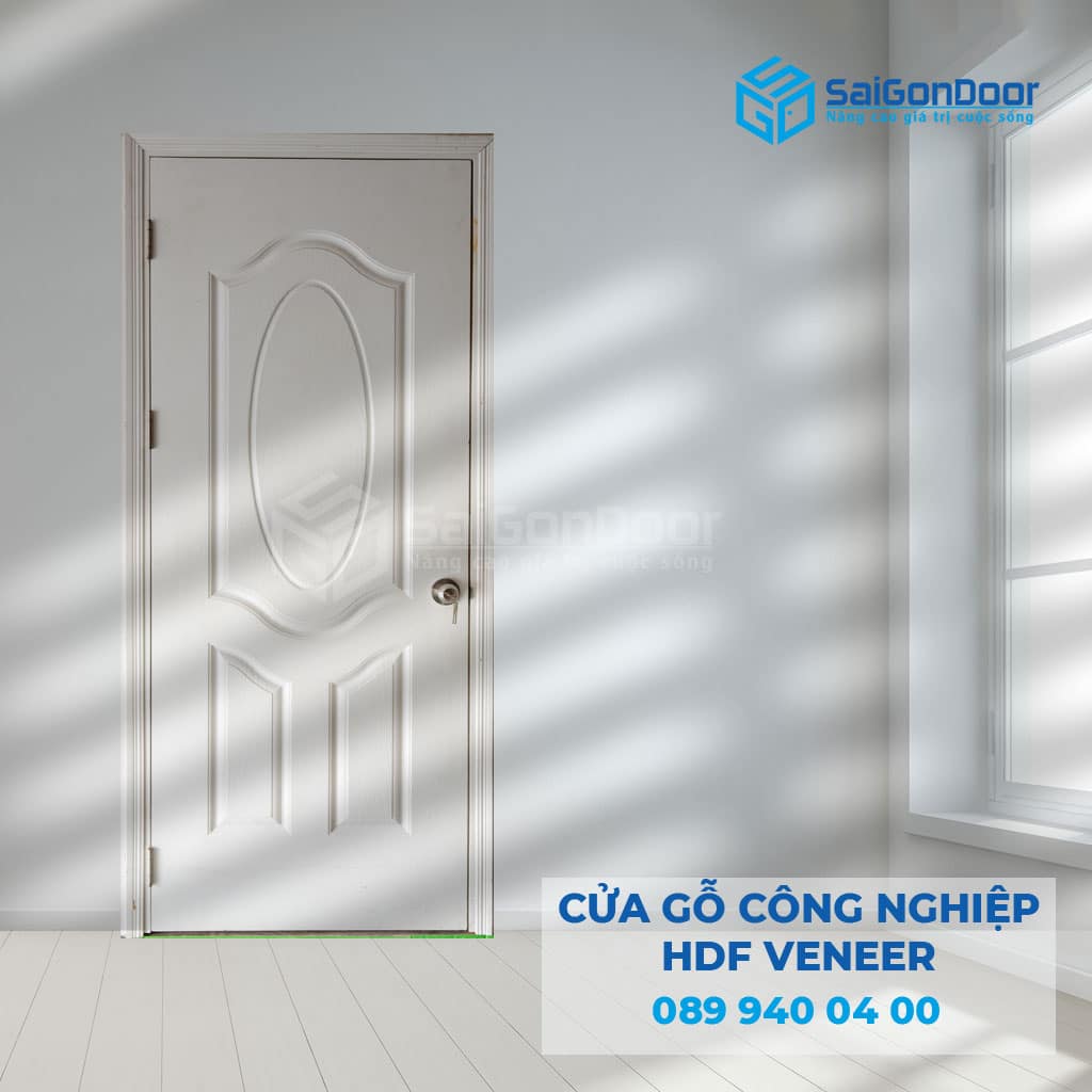 Cửa gỗ công nghiệp HDF Veneer