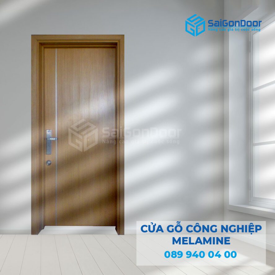 Cửa gỗ công nghiệp HDF Melamine