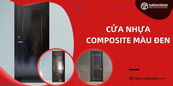 Cửa nhựa composite màu đen