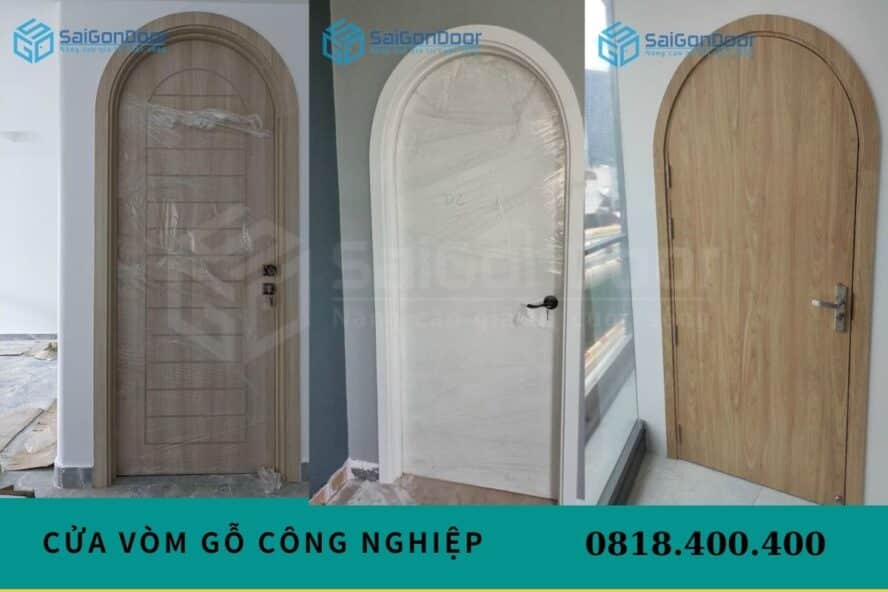 Cửa vòm gỗ công nghiệp là sản phẩm chất lượng cao của thương hiệu SàGonDoor,