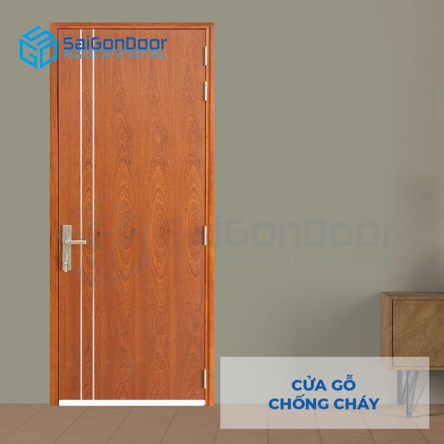 Cửa gỗ chống cháy 90 phút