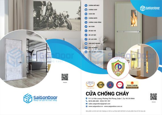 Catalog cửa chống cháy, Catalog cửa thép chống cháy, Catalog cửa gỗ chống cháy