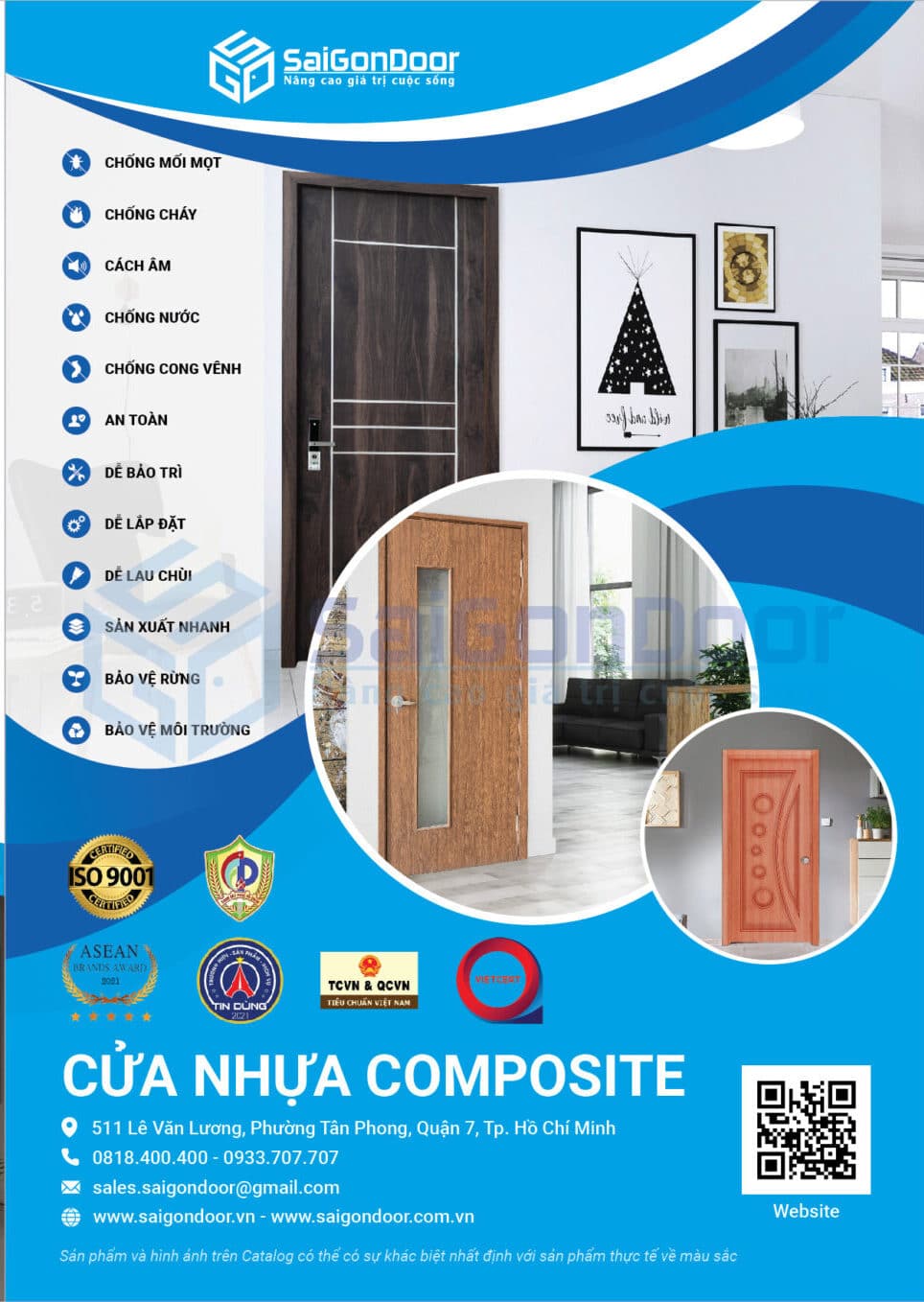 Catalogue cửa nhựa gỗ Composite mới nhất