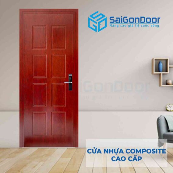 Mẫu cửa nhựa vân gỗ composite LX4-07