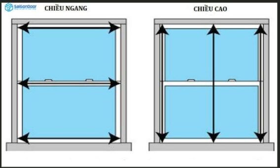 kích thước cửa sổ phòng ngủ