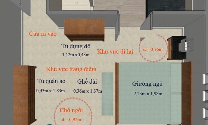 Kích thước cửa phòng ngủ