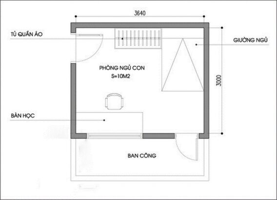 Xác định kích thước phòng ngủ