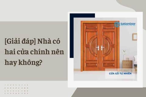 nhà có hai cửa chính