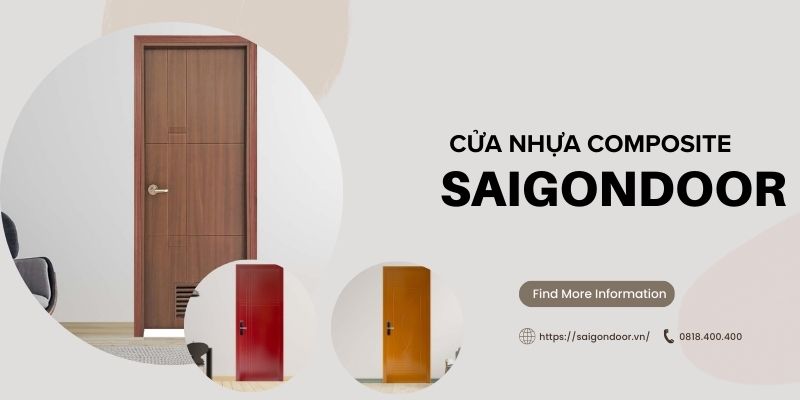 Cửa gỗ nhựa composite premium có chất lượng cao 