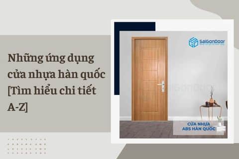 ứng dụng cửa nhựa hàn quốc