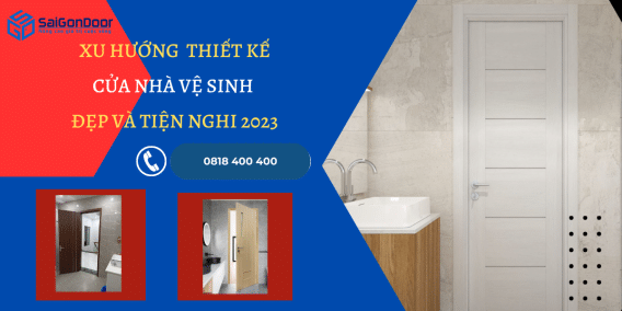 Thiết kế cửa nhà vệ sinh đẹp và tiện nghi