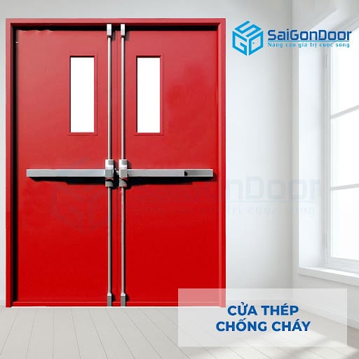 Kết Hợp Thẩm Mỹ và Hiệu Quả: Cửa Thép Chống Cháy 2 Cánh cho Không Gian Rộng