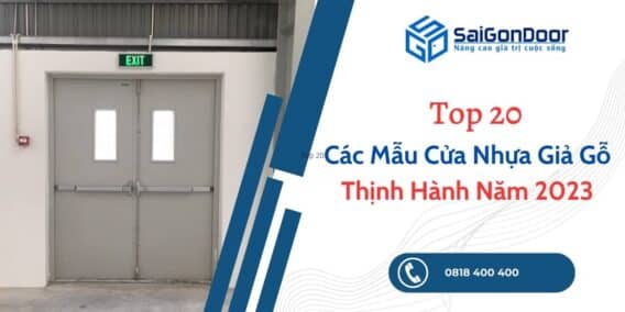 các mẫu cửa nhựa giả gỗ