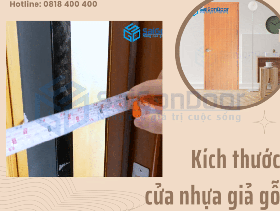 Kích thước của cửa nhựa giả gỗ