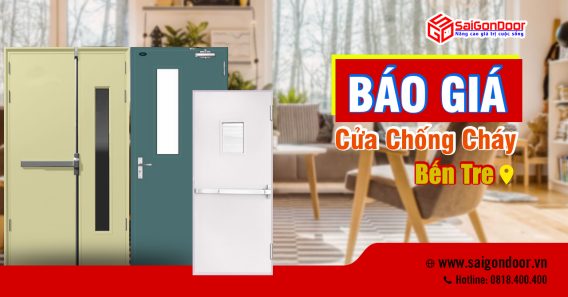 Bảng Giá Cửa Chống Cháy Bến Tre, Cửa Thép Chống Cháy Bến Tre, Cửa Gỗ Chống Cháy Bến Tre