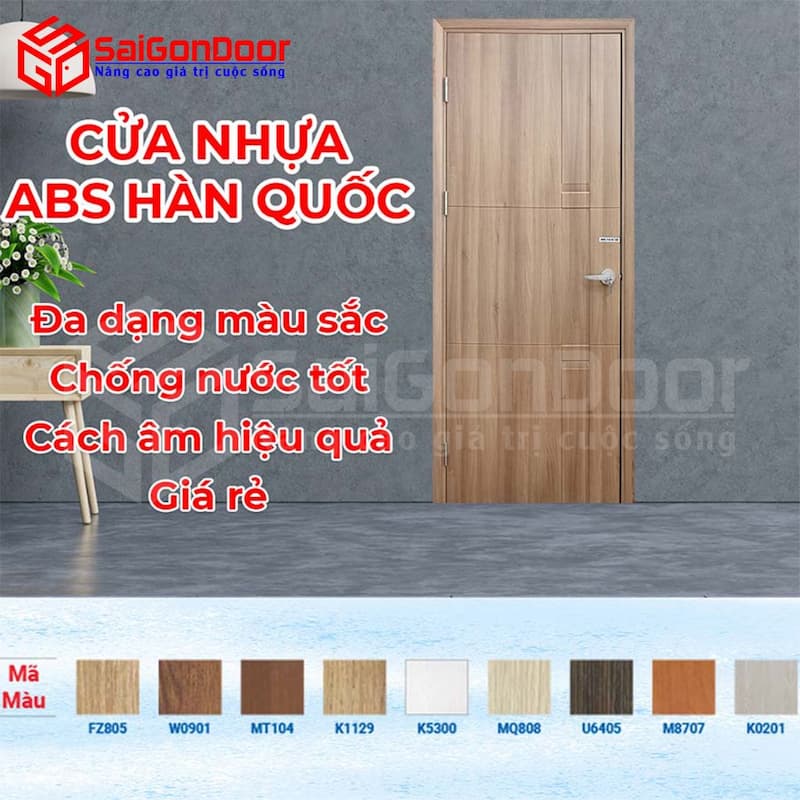 Cửa nhựa giả gỗ ABS