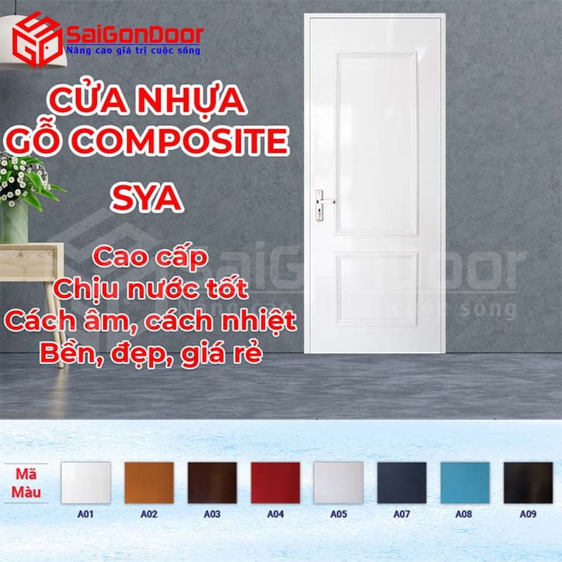 Cửa nhựa giả gỗ Composite