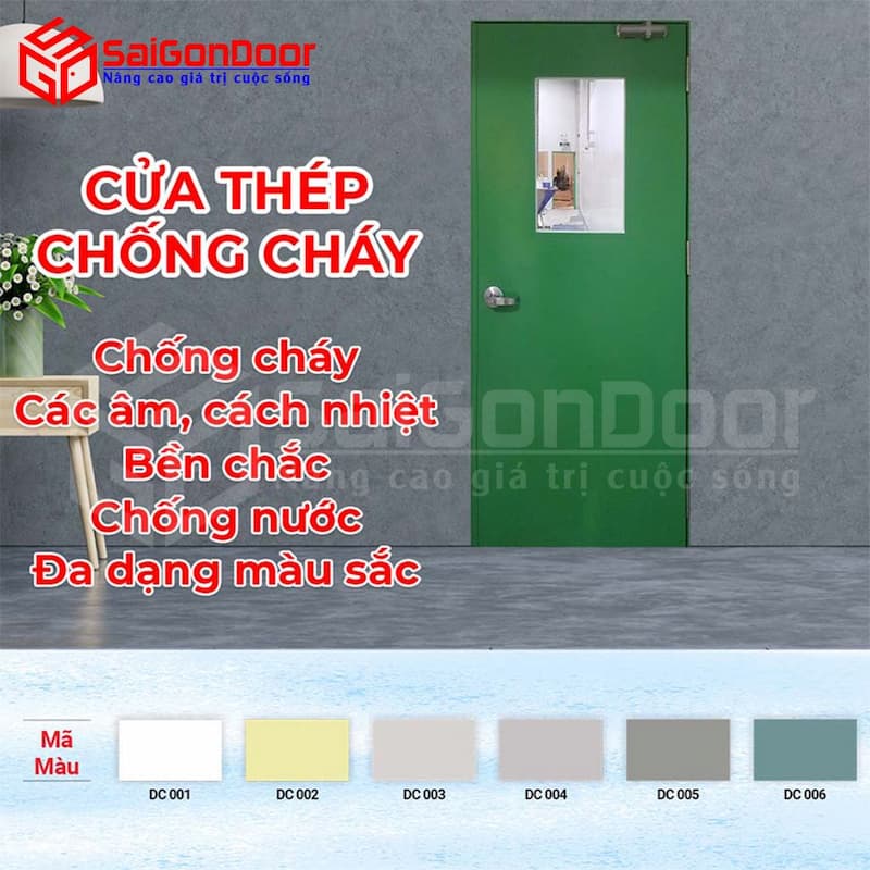 Ưu điểm khi sử dụng cửa chống cháy tại Bình Phước