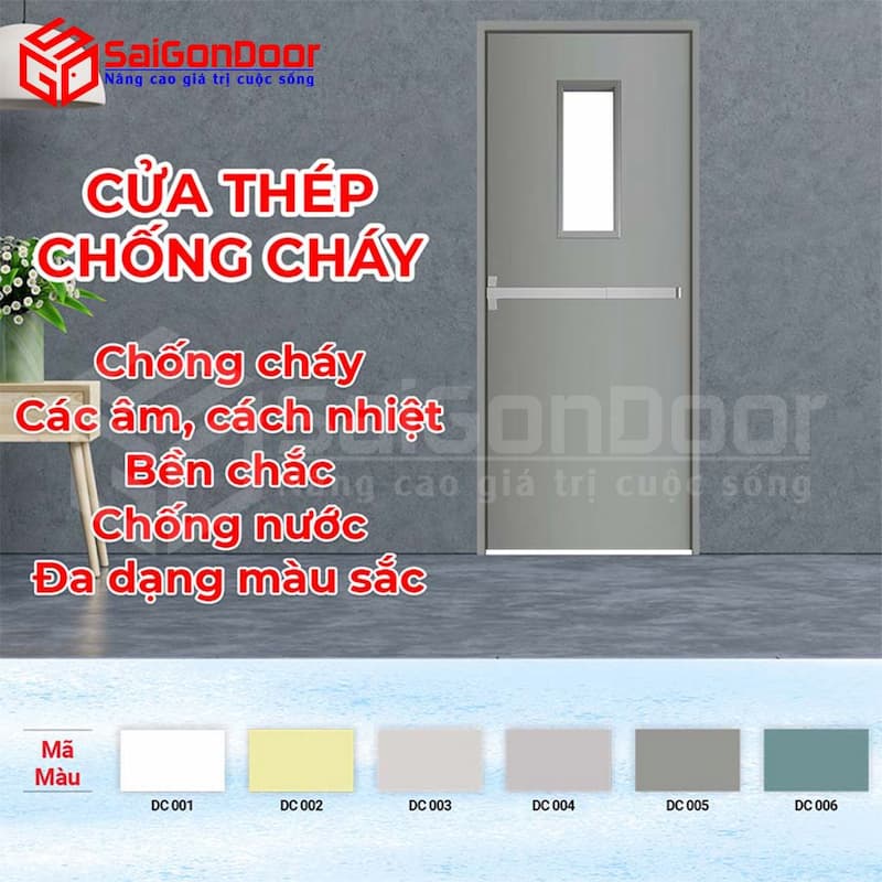 Cửa thép chống cháy trong 60 phút