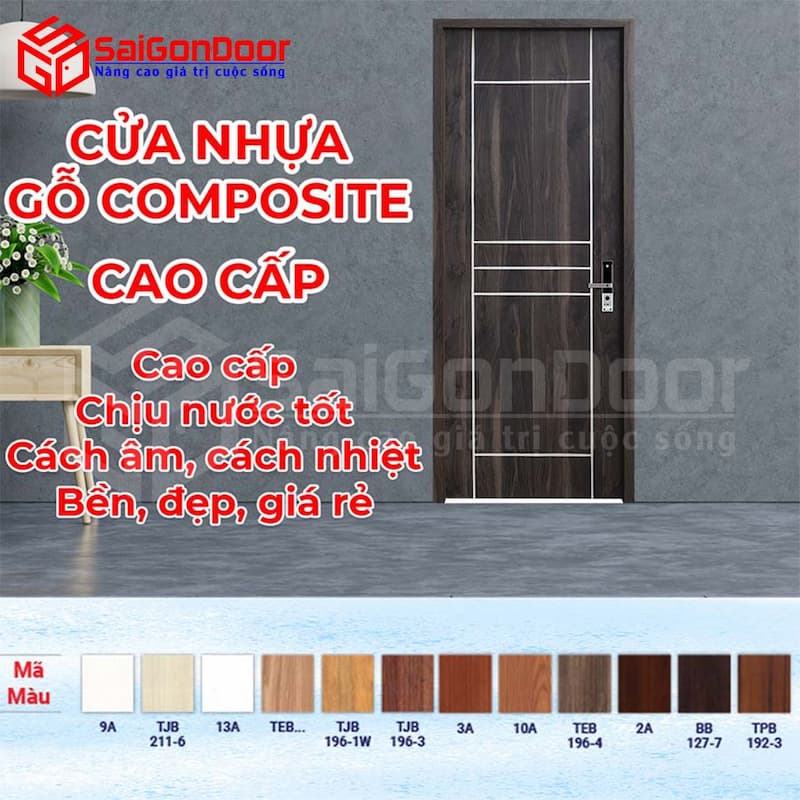 Mẫu cửa nhựa composite đang phổ biến trên thị trường