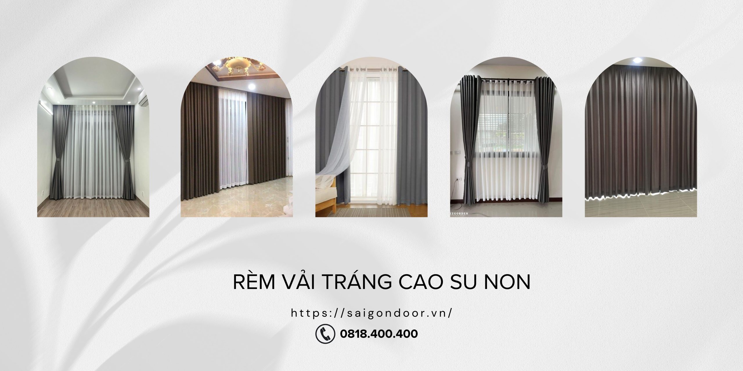 Rèm vải tráng cao su non ngăn lạnh tạo cảm giác ấm cúng cho căn phòng