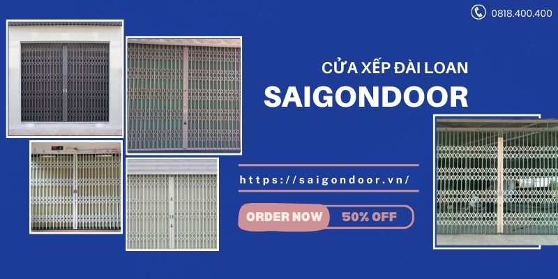 Cửa Xếp Đài Loan - Bảng Báo Giá Cập Nhật Chi Tiết T12/2024 20 Mẫu cửa xếp Đài Loan theo hướng mở cửa