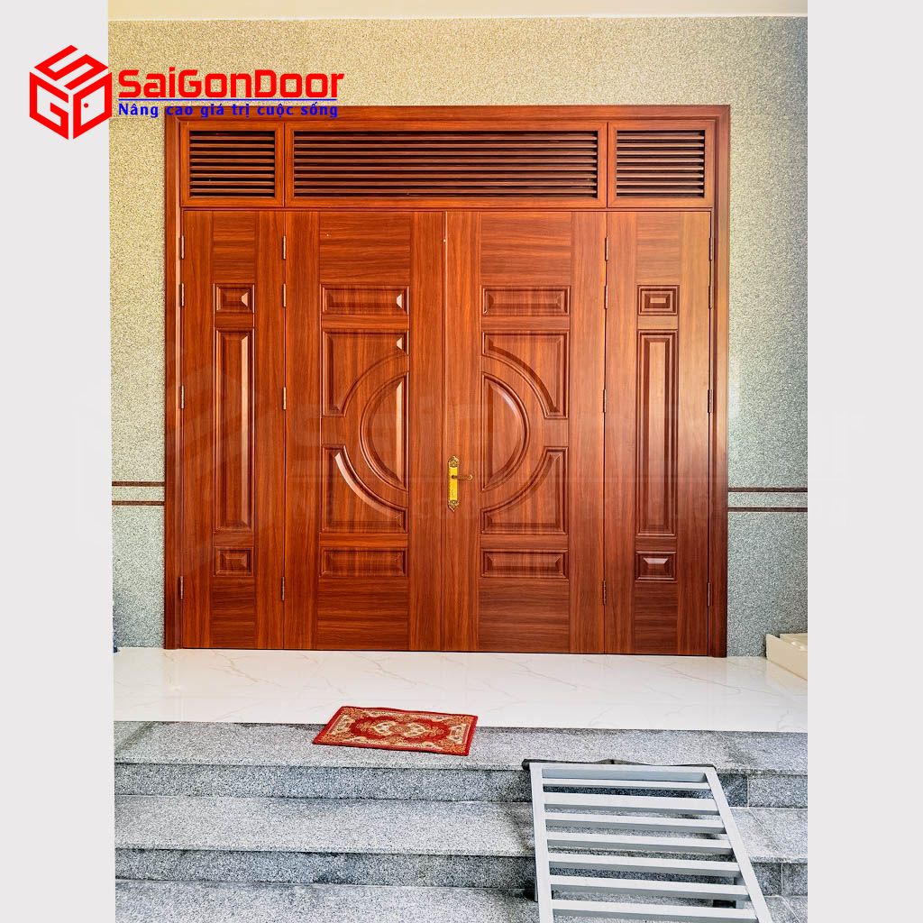 Bảng giá cửa sắt giả gỗ Sóc Trăng tại SaiGonDoor tham khảo