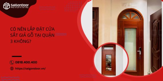 cửa sắt giả gỗ tại Quận 3