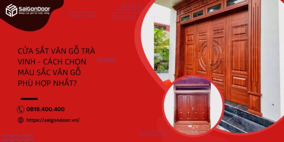 Cửa sắt vân gỗ Trà Vinh