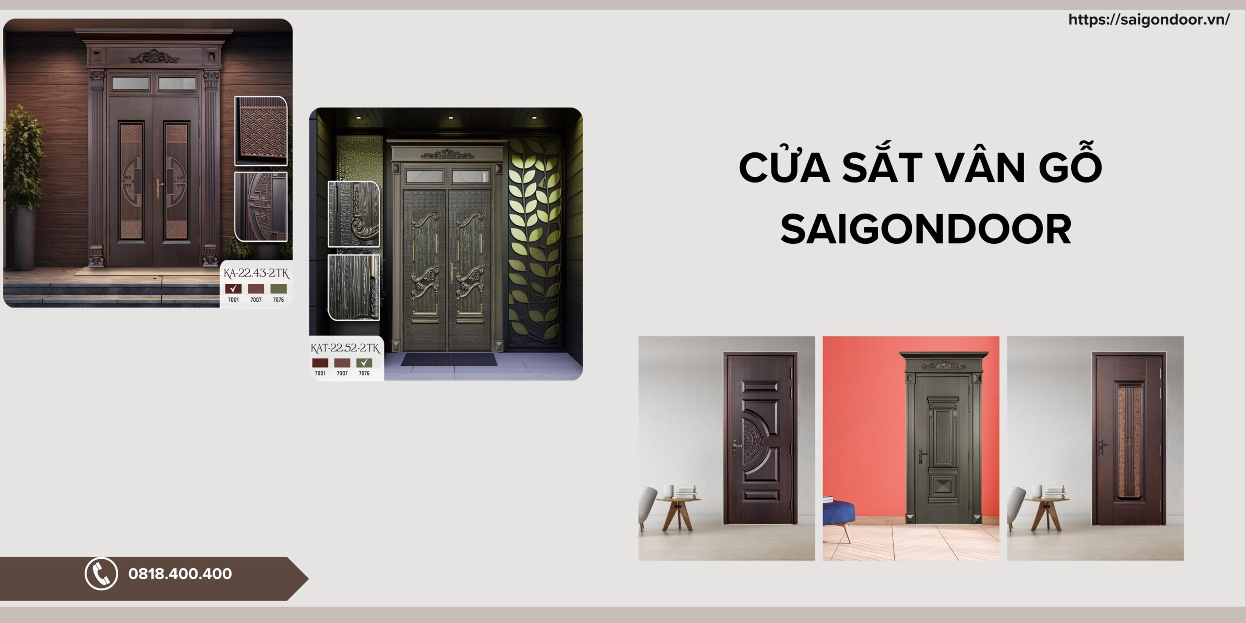 Địa chỉ mua cửa sắt vân gỗ uy tín 