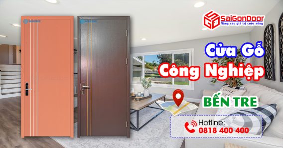 Báo giá thi công cửa gỗ công nghiệp Bến Tre