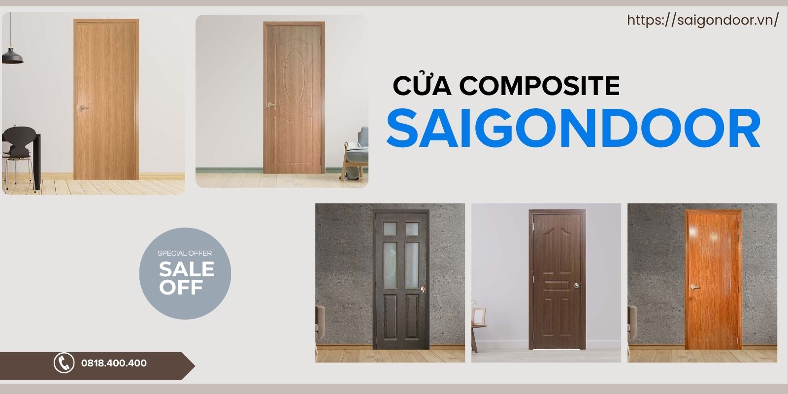 Cửa nhựa composite thế hệ thứ 2 nổi bật 