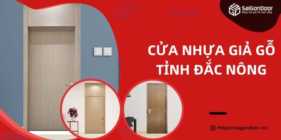 Cửa nhựa giả gỗ tỉnh Đắc Nông