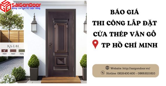 Báo giá thi công, lắp đặt thép vân gỗ TP Hồ Chí Minh