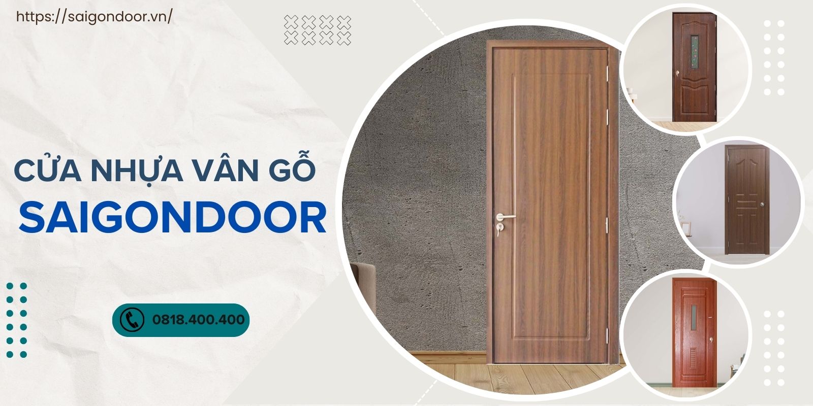 Lựa chọn Sài Gòn Door khi mua cửa nhựa vân gỗ 