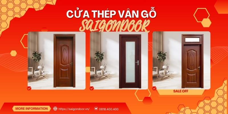 Tổng quan về cửa thép vân gỗ 